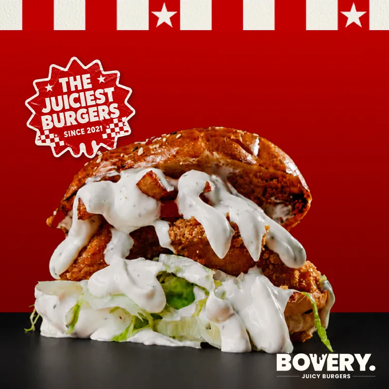 THE CRISPY GARLIC BURGER
